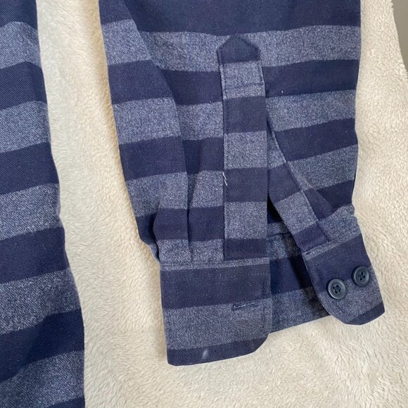 L.L. Bean Men's Heavy Shirt Size XXL Tall Traditional Long Sleeve Button Up Navy - Picture 10 of 12